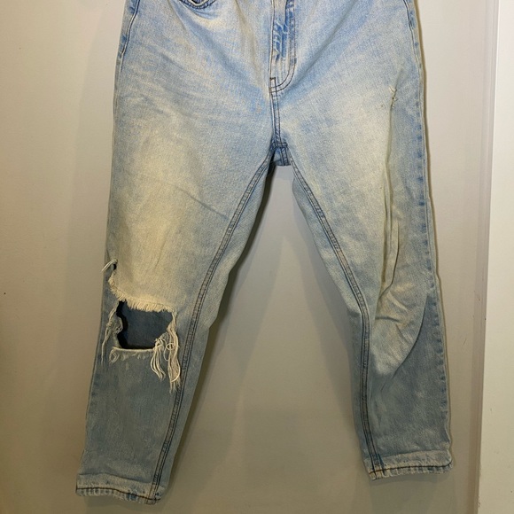Topshop Cropped Mom Jeans-size 28 - Picture 2 of 5